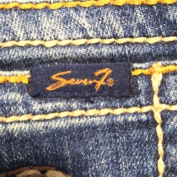 Seven 7 Women's Dark Wash Bootcut Denim Jeans Size 25 Like New - Picture 11 of 14